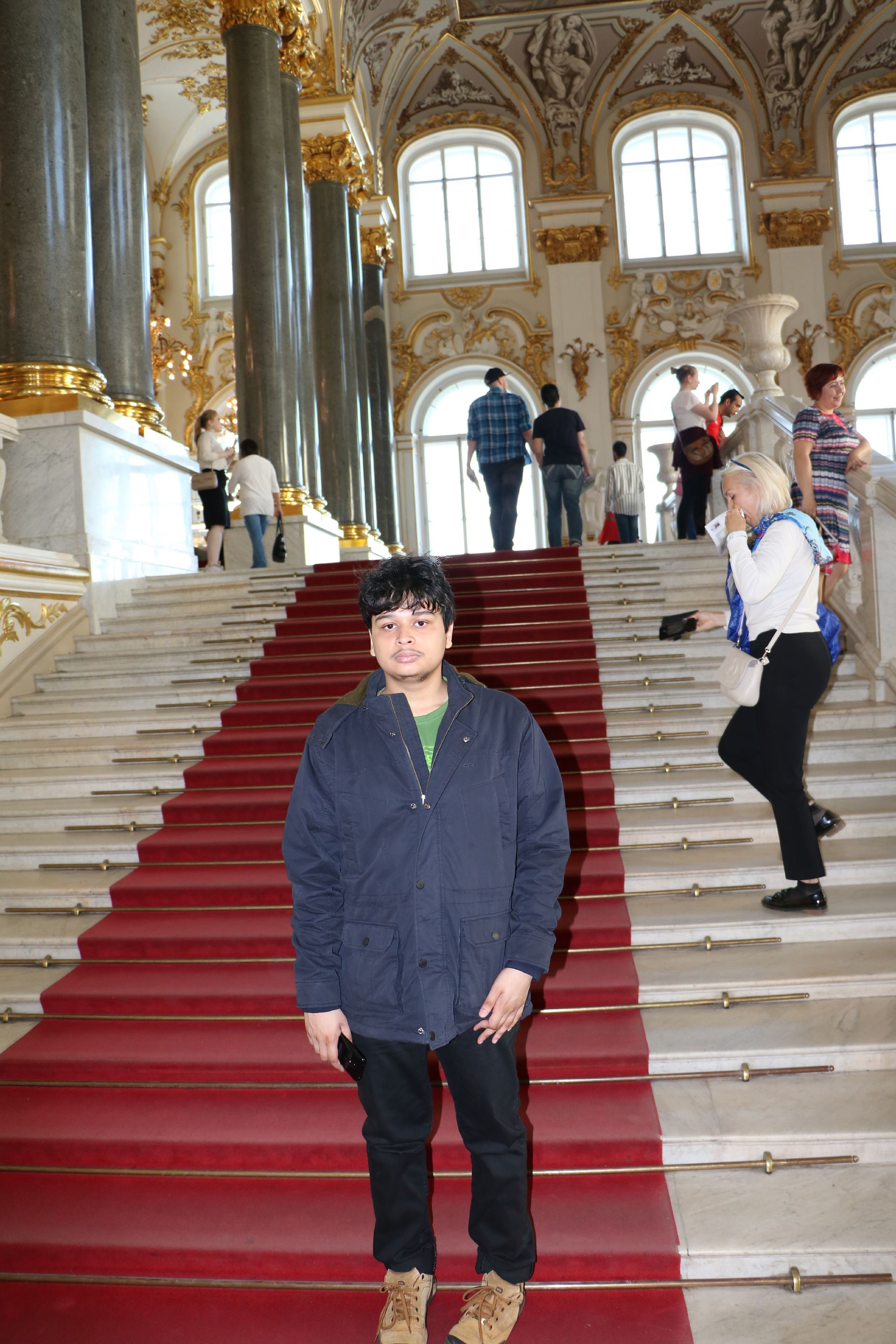 Abhigyan Guha in Hermitage Museum, Saint Petersburg Russia.